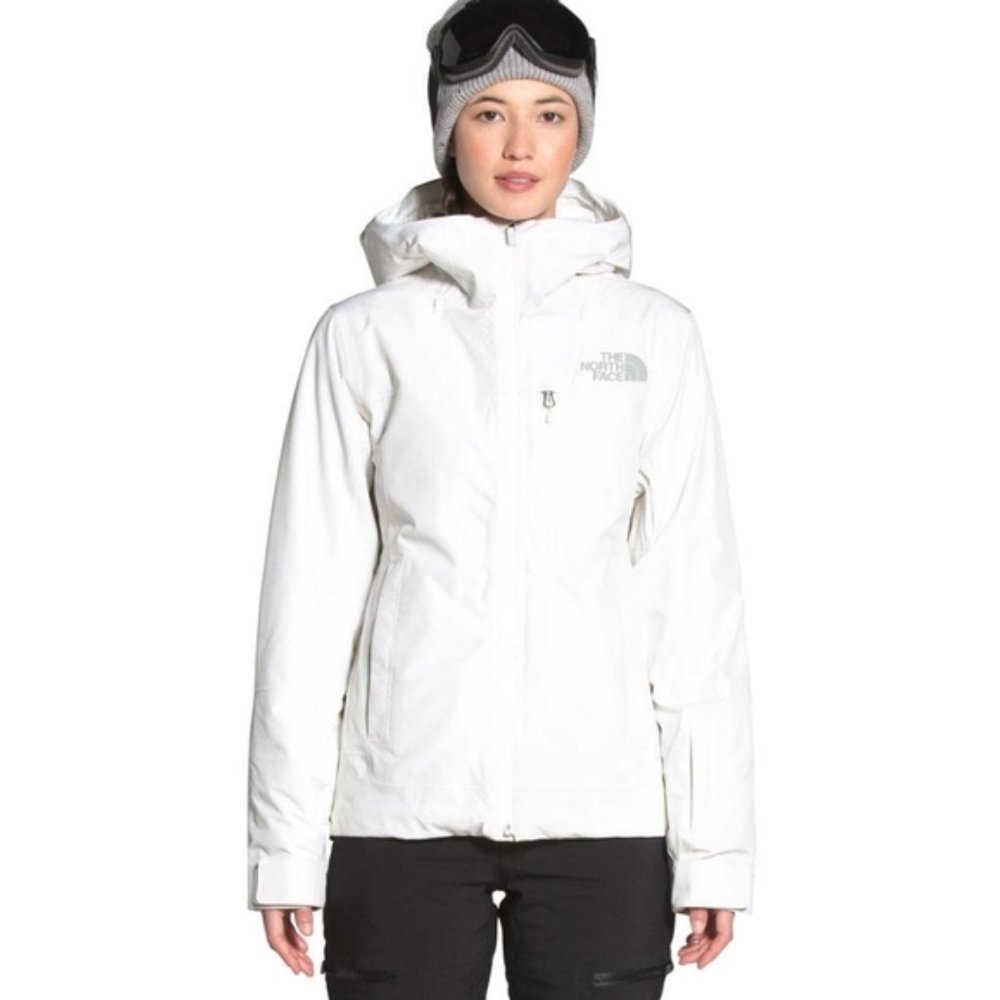 the north face 3in1 ski jacket, white